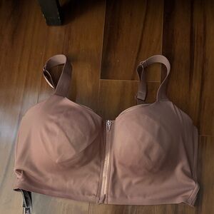 Women's Blush Zip-Front Bra
